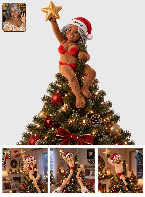 Christmas Stripper - Personalized Spicy Couple Posable Plush Doll
