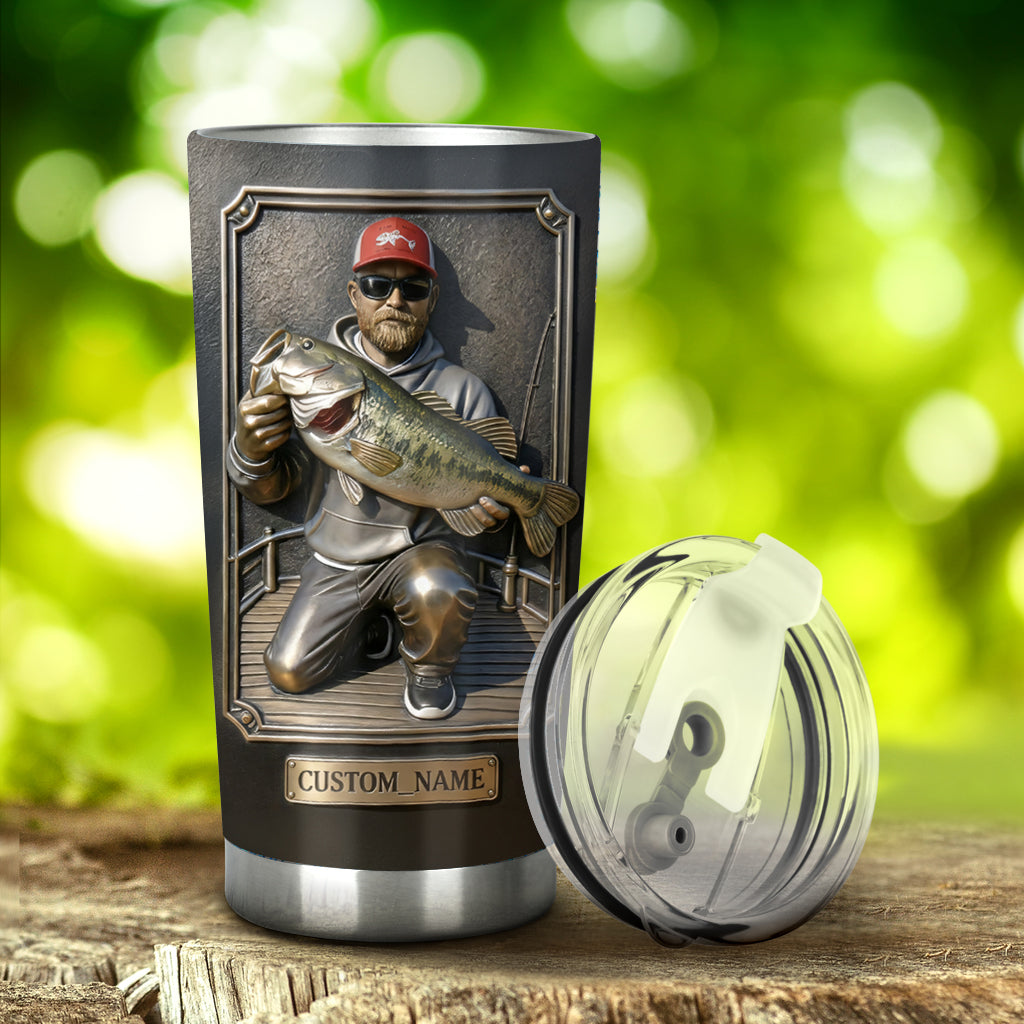 Custom Any Photo Best Catch - Personalized Fishing Tumbler