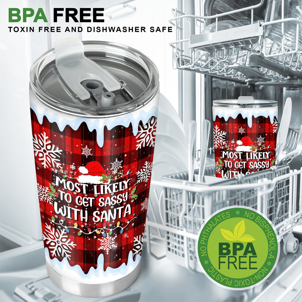Christmas Most Likely To... Tumbler - Personalized Christmas Tumbler