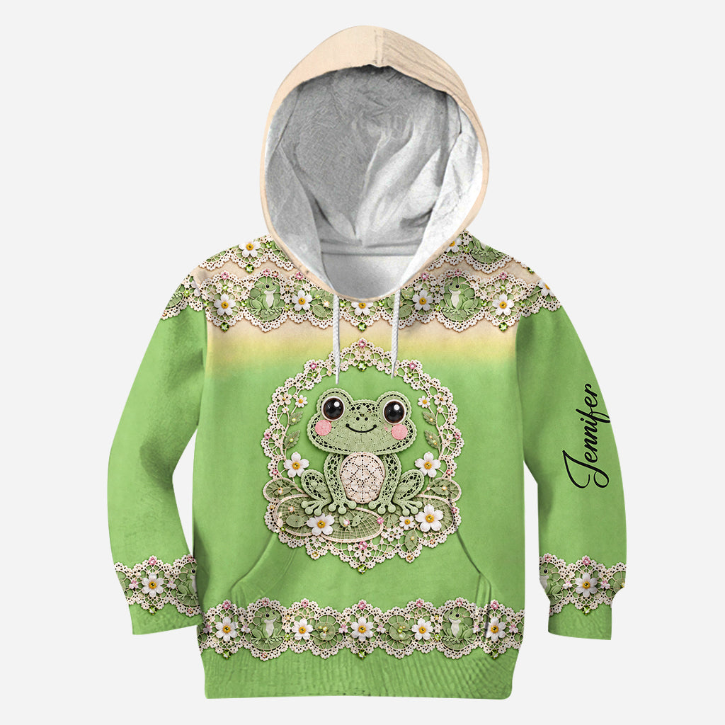 Liebe Frosch - Personalisierter Frosch Hoodie und Leggings