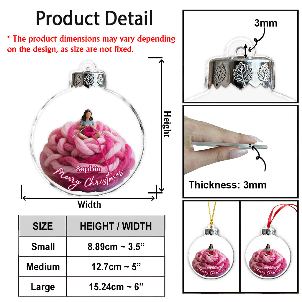 Love Crocheting - Personalized Crocheting Ornament