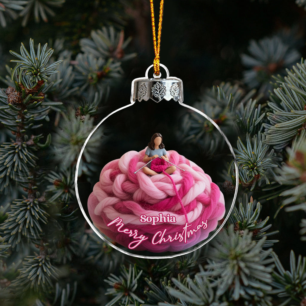 Love Crocheting - Personalized Crocheting Ornament