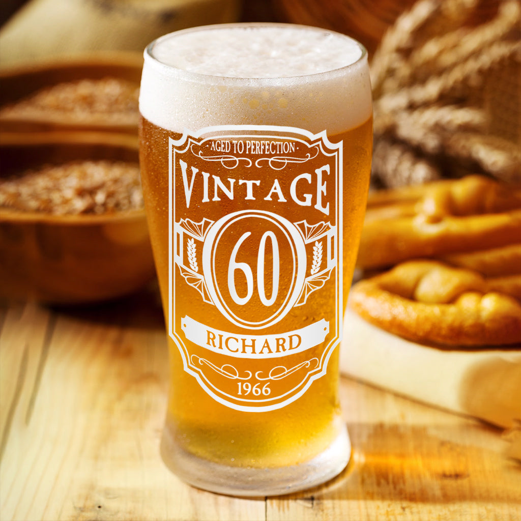 Happy Birthday - Personalized Birthday Beer Pint