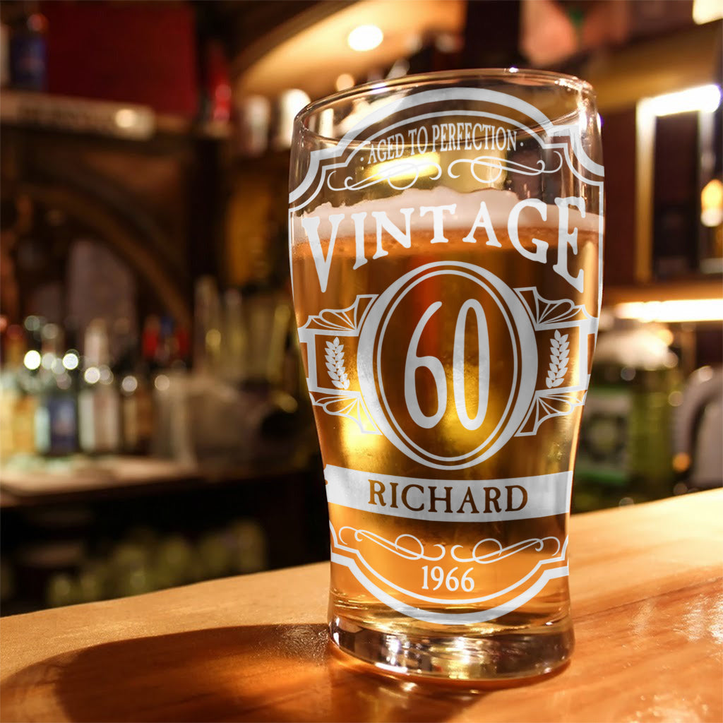 Happy Birthday - Personalized Birthday Beer Pint