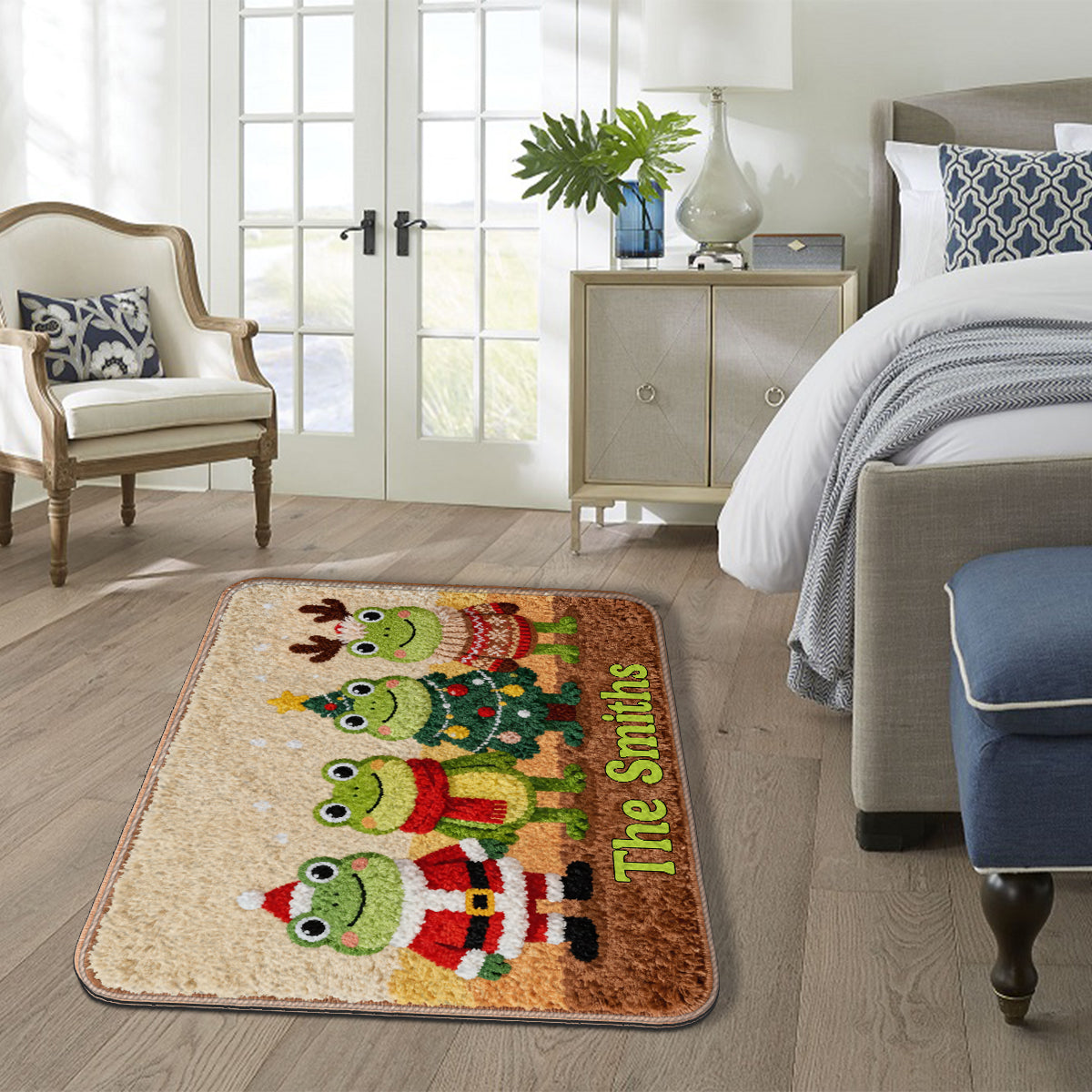 Love Frog - Personalized Frog Non-Slip Tufted Rug
