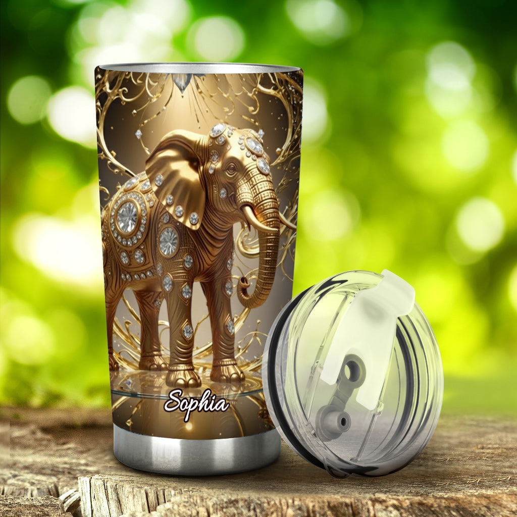 Love Elephant - Personalized Elephant Tumbler