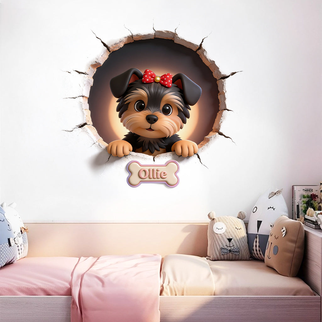 Décalcomanie Murale Personnalisée - Photo de Chien