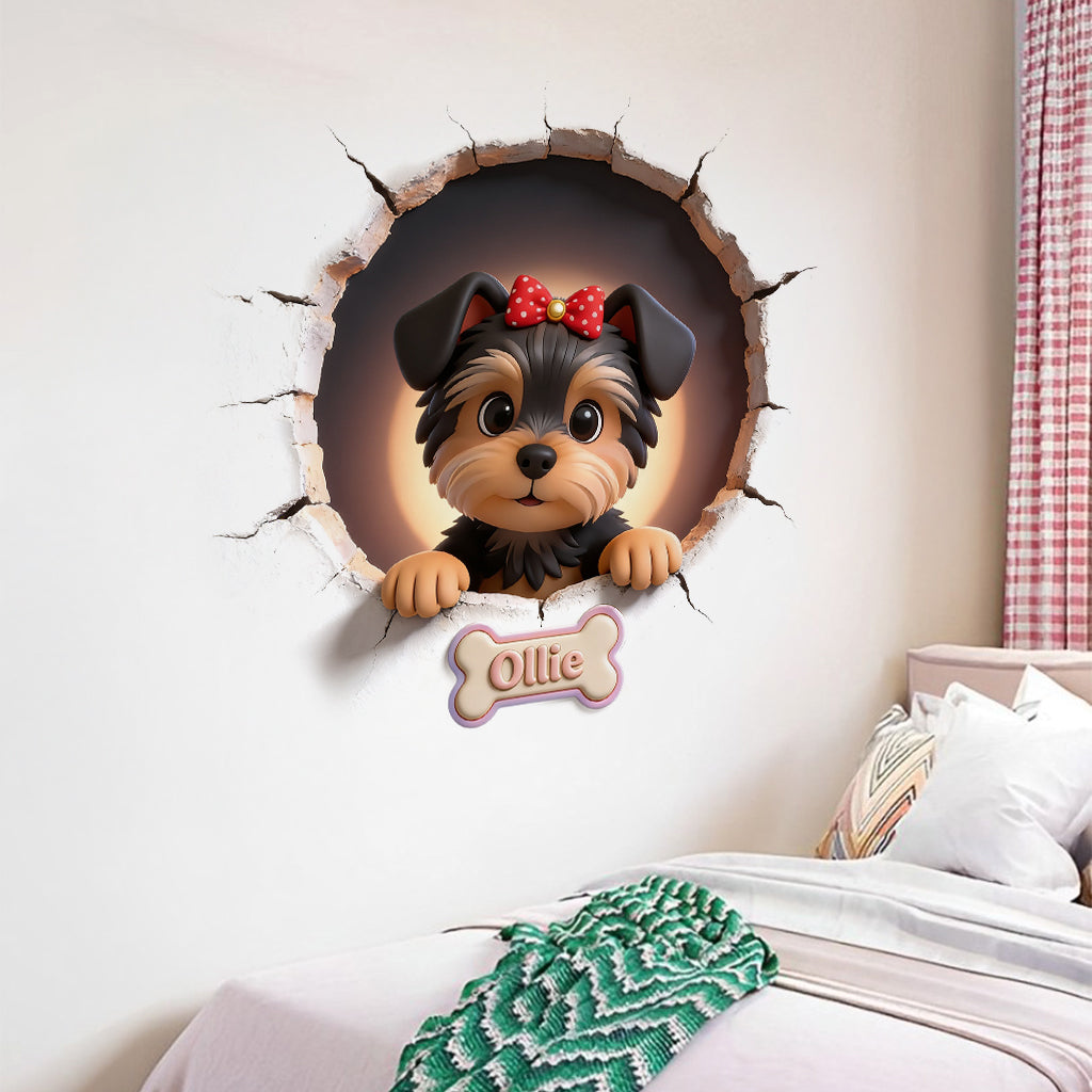 Décalcomanie Murale Personnalisée - Photo de Chien