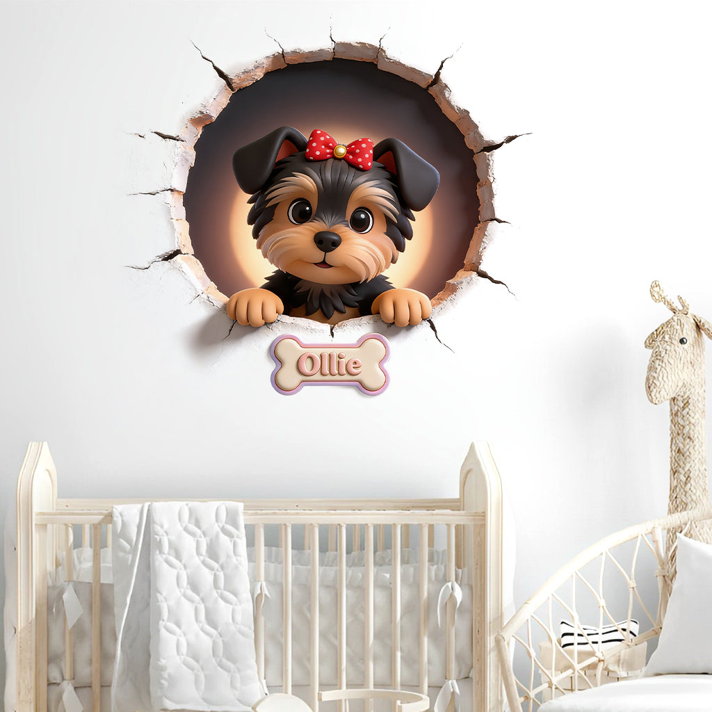 Décalcomanie Murale Personnalisée - Photo de Chien