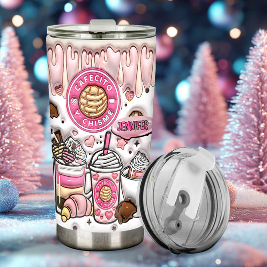 Cafecito Y Chisme - Gobelet à café personnalisé