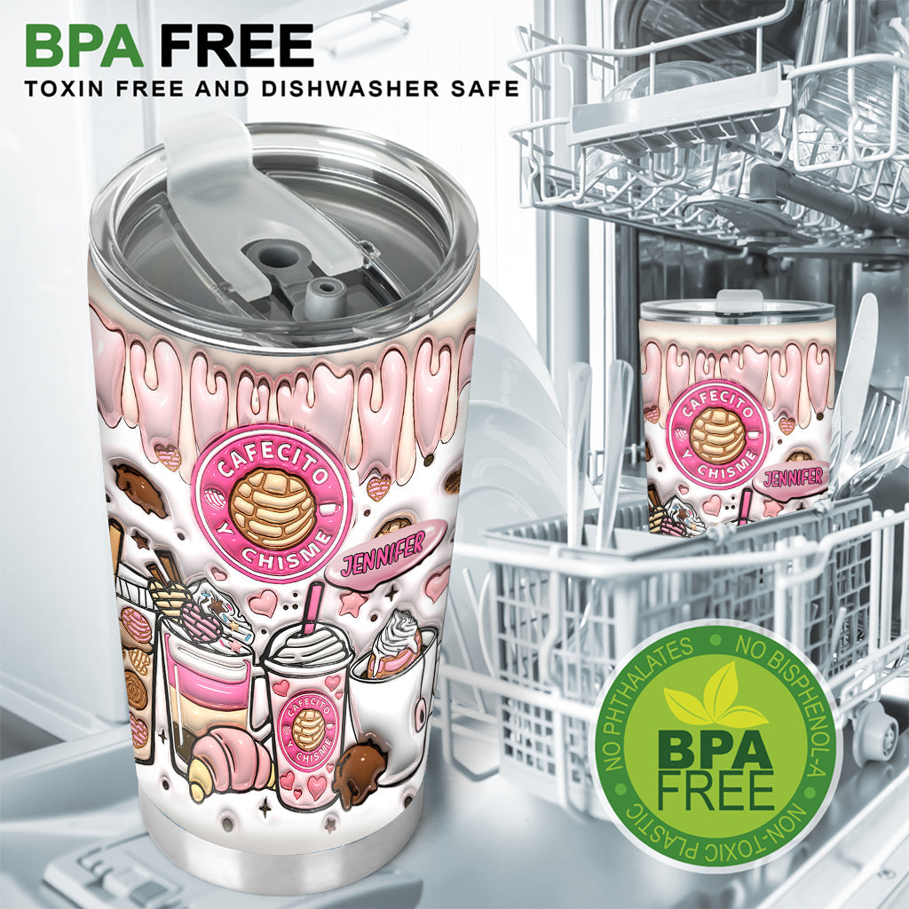 Cafecito Y Chisme - Gobelet à café personnalisé