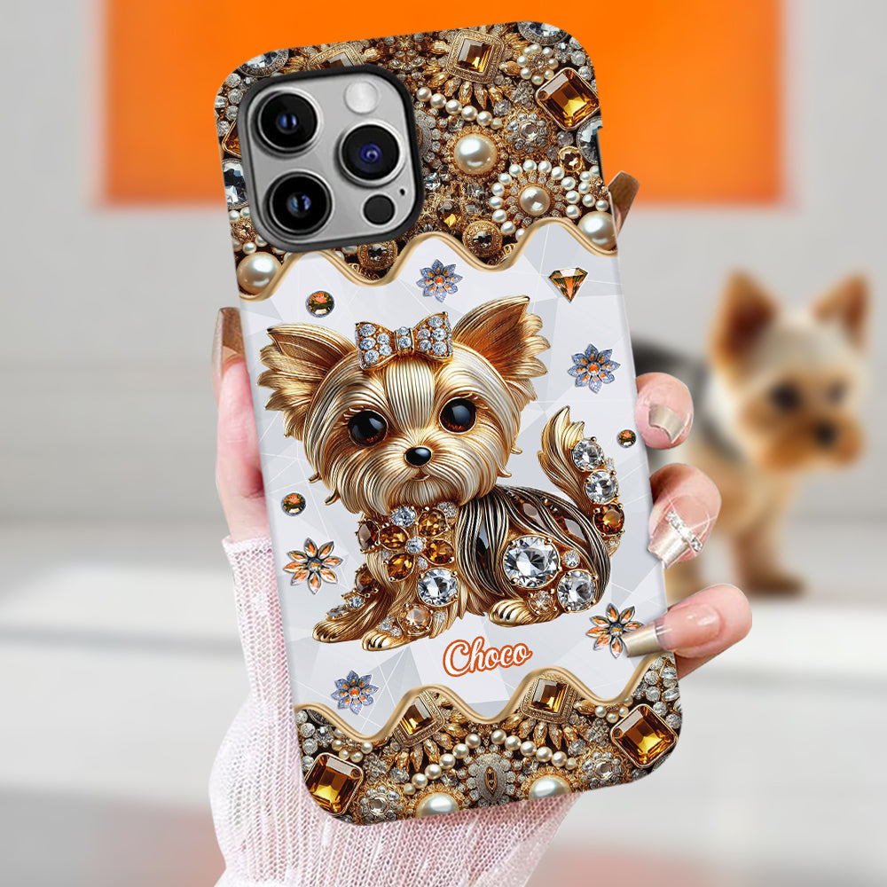 Love Yorkshire Terrier - Personalized Dog Full Print Phone Case