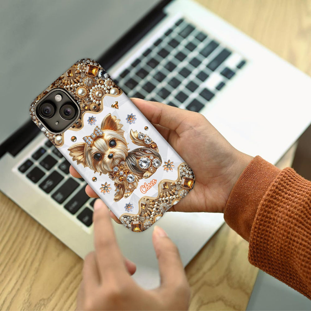 Love Yorkshire Terrier - Personalized Dog Full Print Phone Case