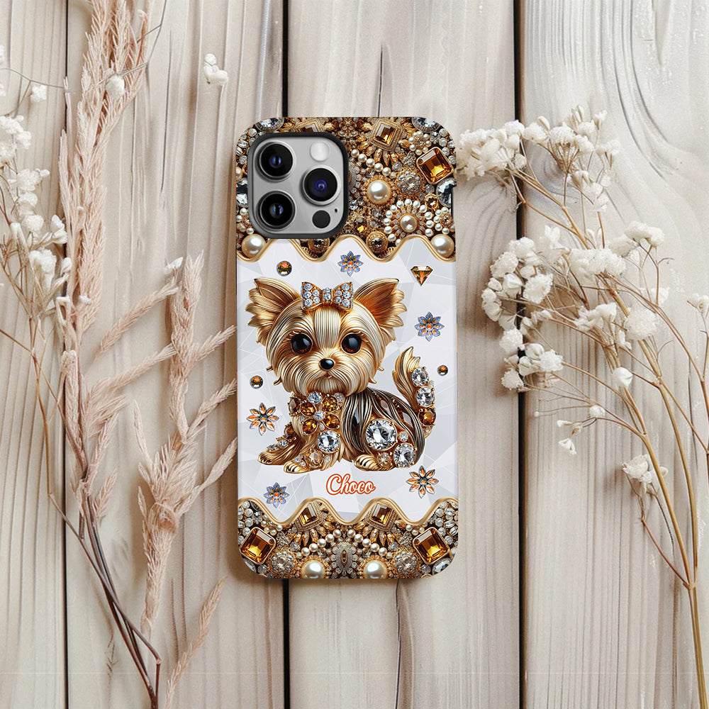 Love Yorkshire Terrier - Personalized Dog Full Print Phone Case
