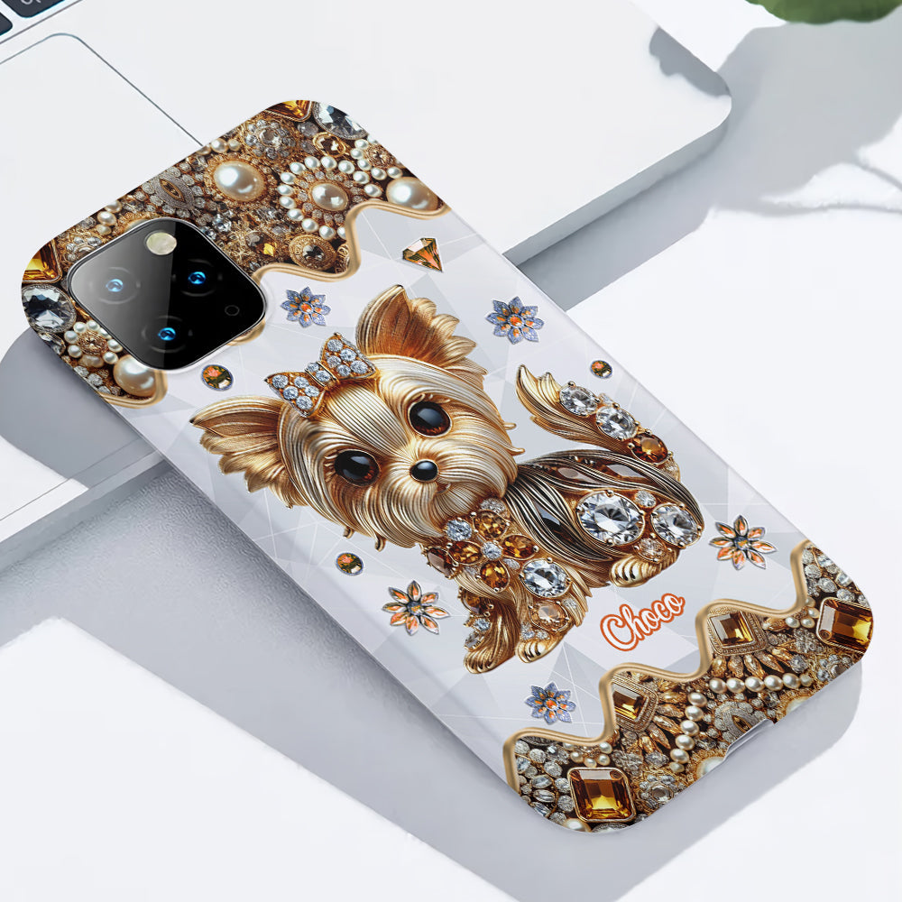 Love Yorkshire Terrier - Personalized Dog Full Print Phone Case