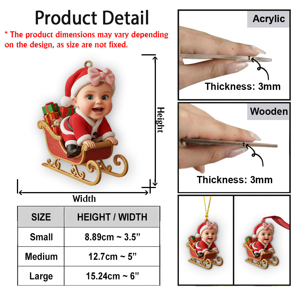 Adorable Kid Baby Gift - Personalized Kid Ornament