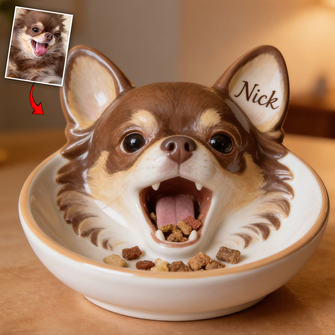 Für jedes Haustier – Personalisierte Hunde-Auffangschale