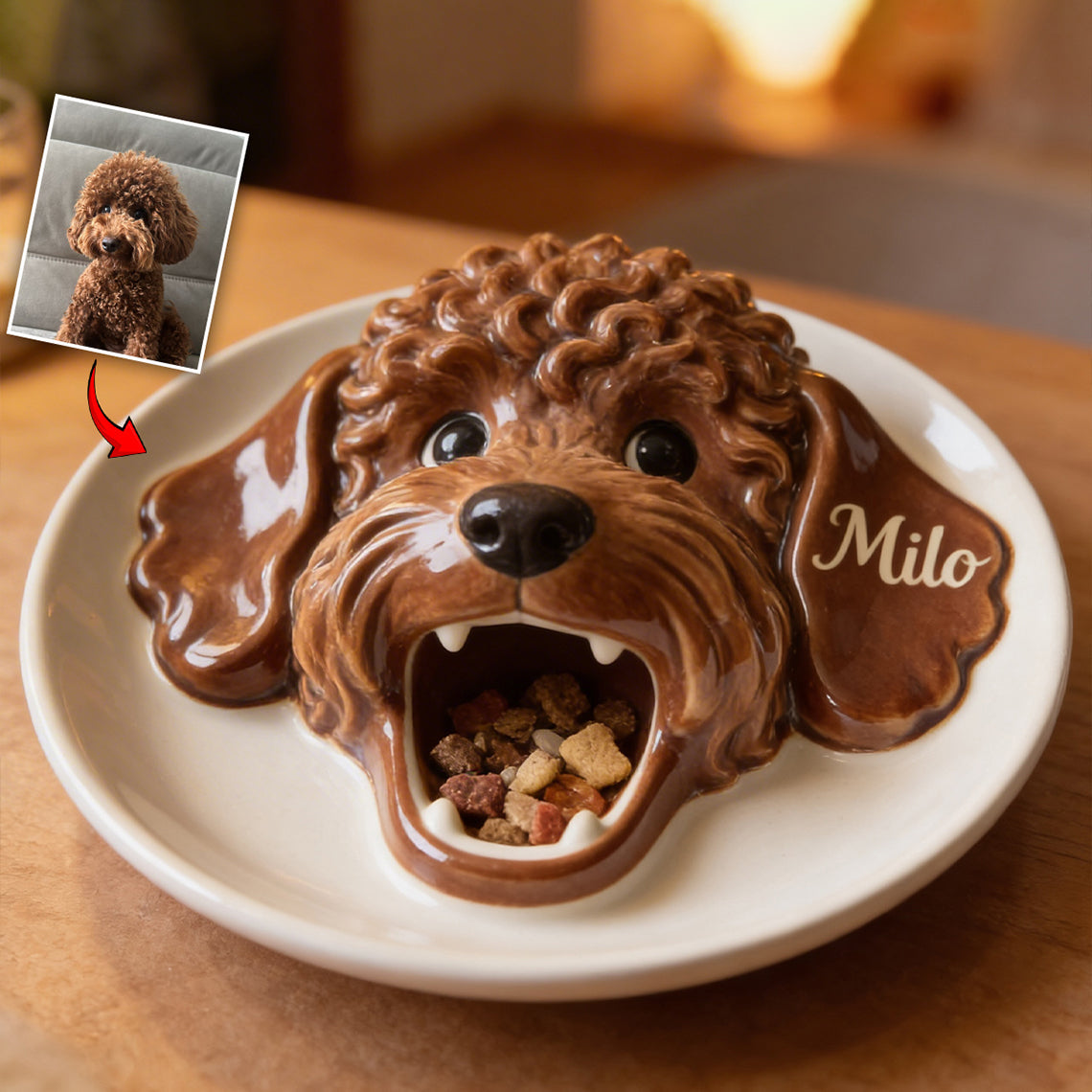 Für jedes Haustier – Personalisierte Hunde-Auffangschale