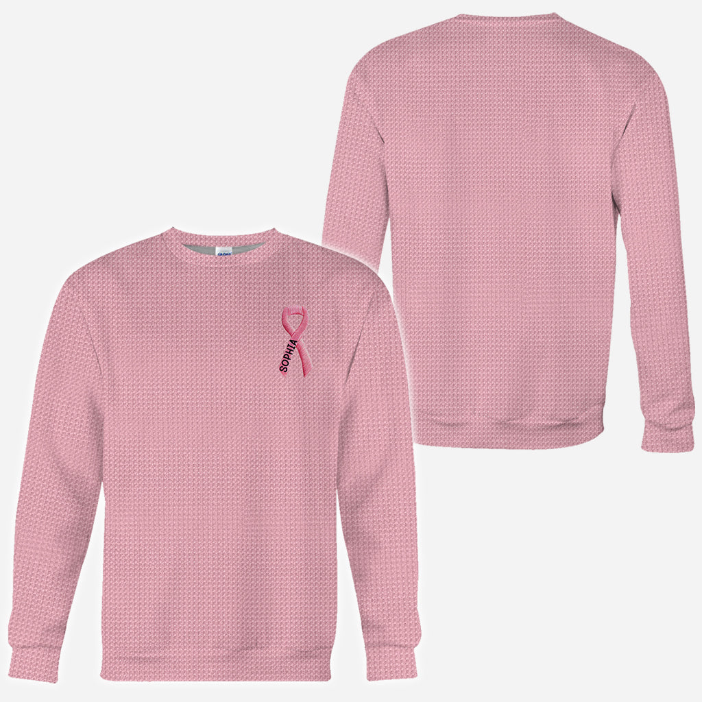 Pink Ribbon - Personalized Breast Cancer Awareness All Over Shirt