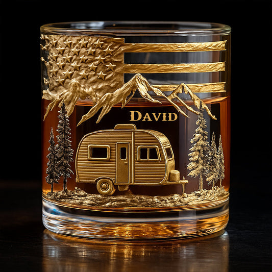 Campfire & Whiskey - Personalized Camping Whiskey Decanter Set