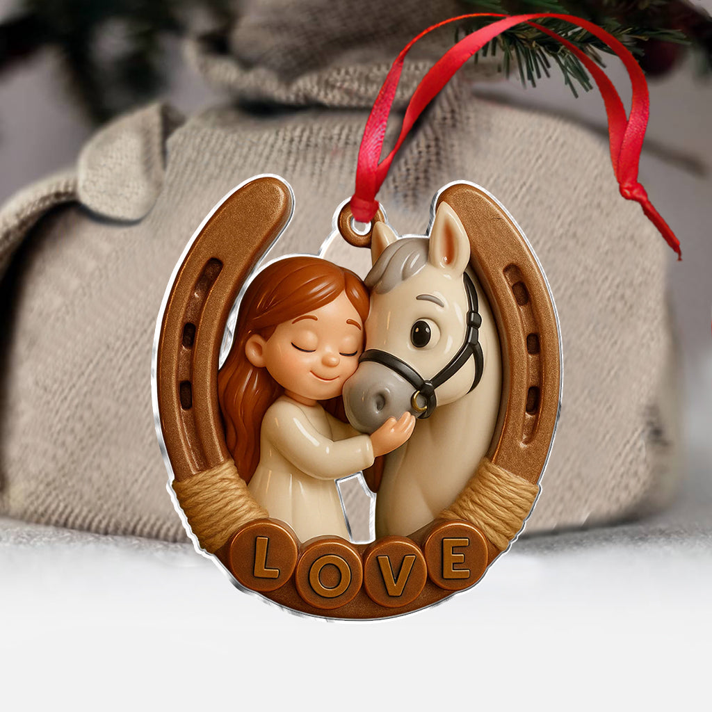 All You Need Is Love And A Horse - Personalized Horse Ornament