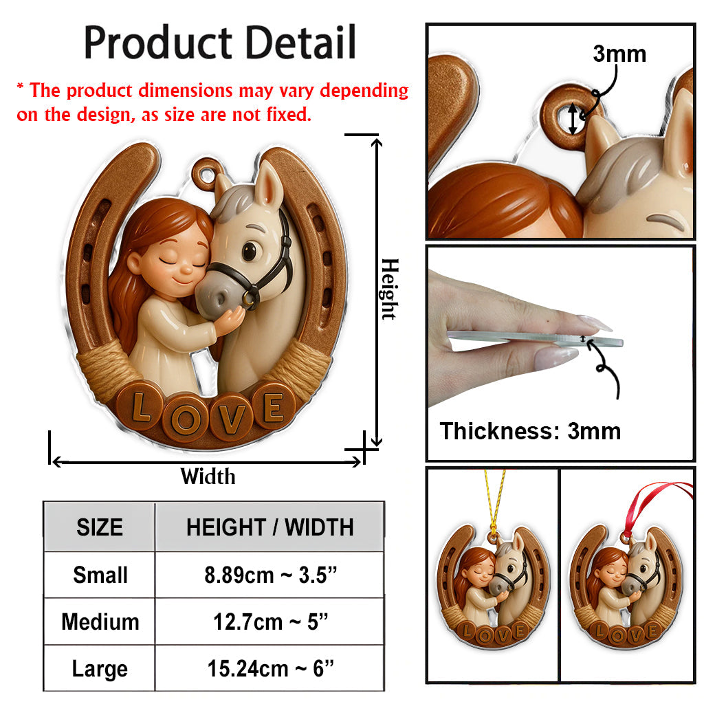 All You Need Is Love And A Horse - Personalized Horse Ornament