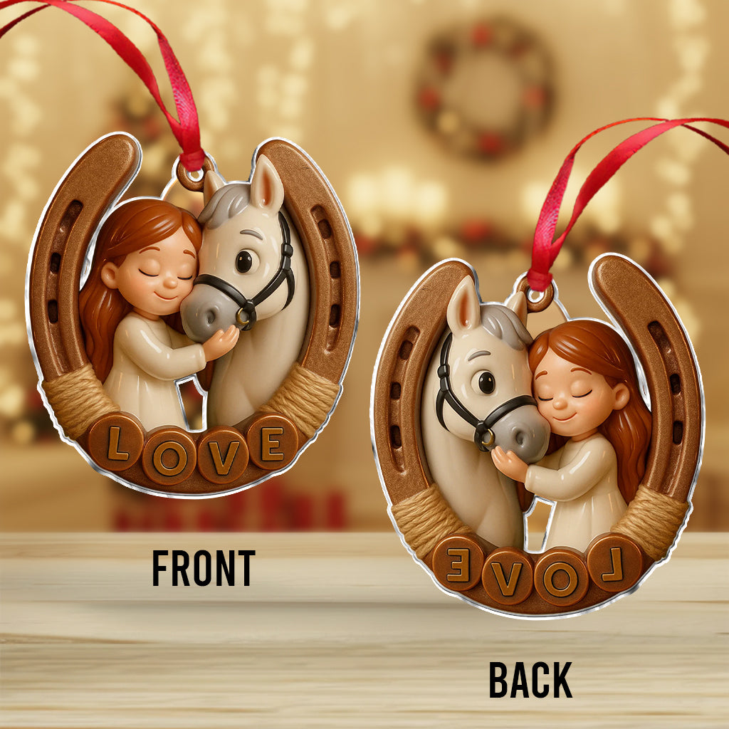 All You Need Is Love And A Horse - Personalized Horse Ornament