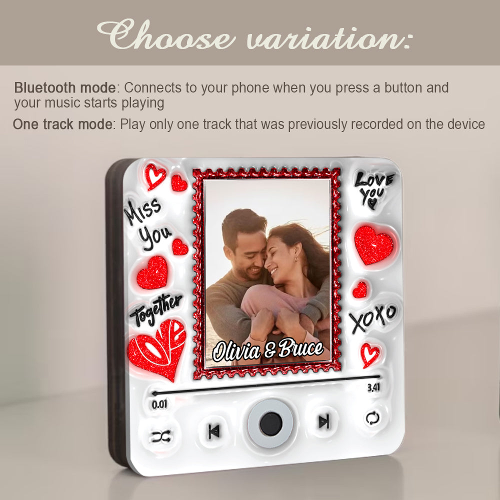Transform Your Love Into A Song - Personalized Couple Music Fridge Magnet
