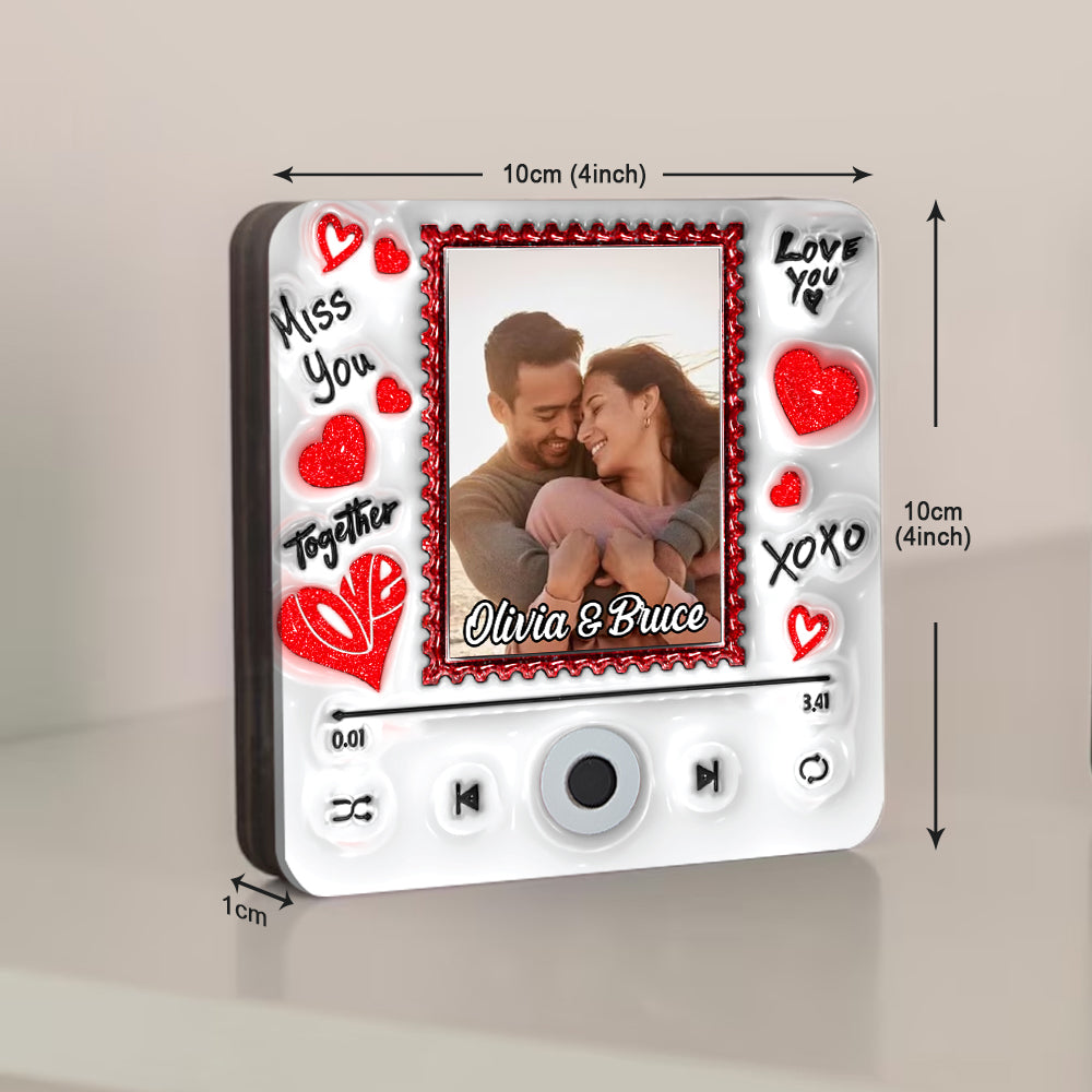 Transform Your Love Into A Song - Personalized Couple Music Fridge Magnet