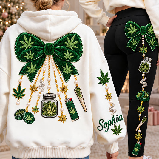 Joyeux Noël - Sweat à capuche et leggings personnalisés