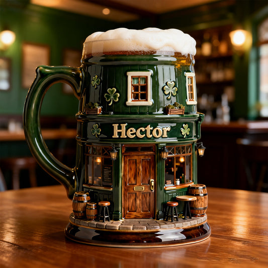 Pub irlandais - Chope à bière irlandaise personnalisée