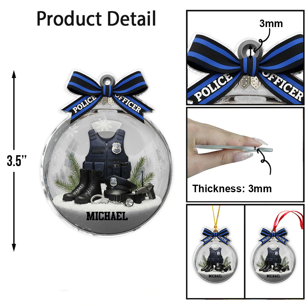 Proud Police Officer - Personalized Police Officer Ornament
