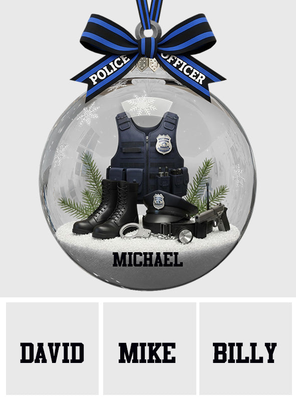 Proud Police Officer - Personalized Police Officer Ornament