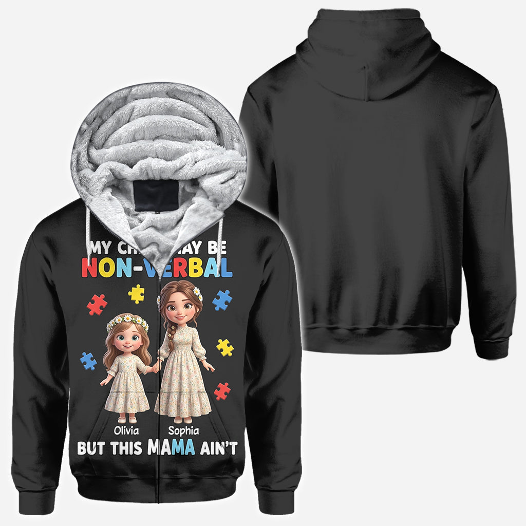 Maman fière d'un enfant autiste - T-shirt personnalisé de sensibilisation à l'autisme