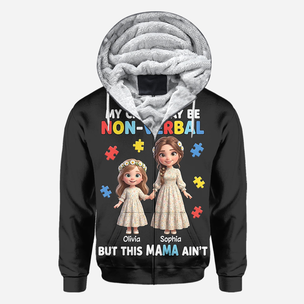 Maman fière d'un enfant autiste - T-shirt personnalisé de sensibilisation à l'autisme