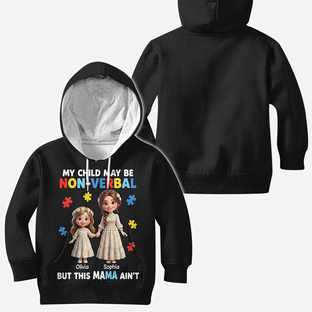 Maman fière d'un enfant autiste - T-shirt personnalisé de sensibilisation à l'autisme