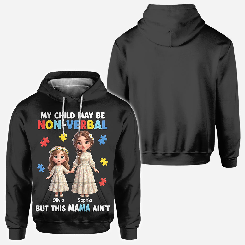 Maman fière d'un enfant autiste - T-shirt personnalisé de sensibilisation à l'autisme