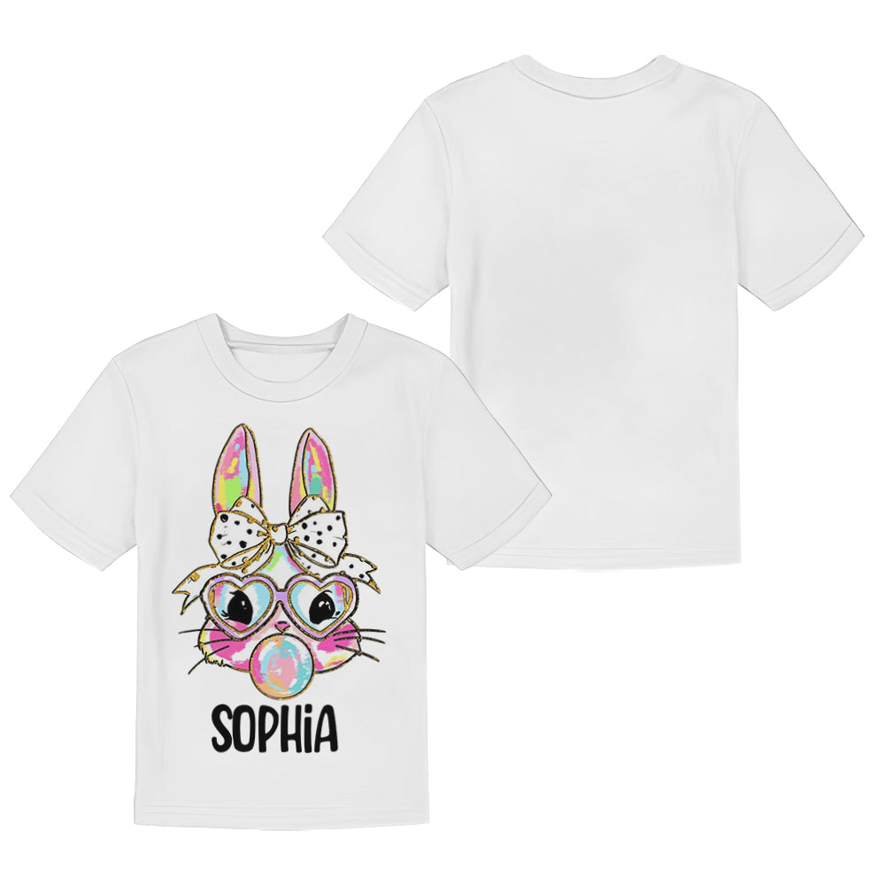 T-shirt et short personnalisés pour enfant, spécial Pâques
