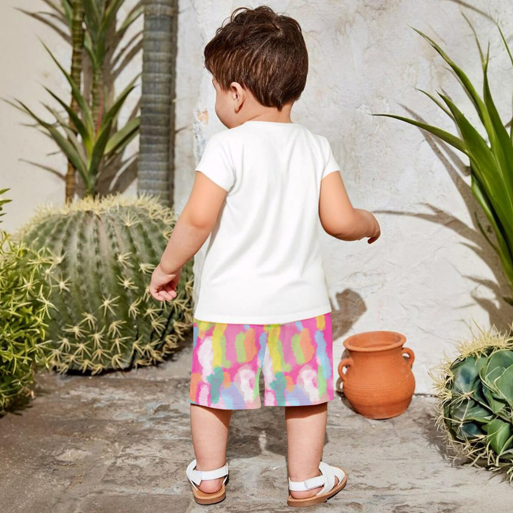 T-shirt et short personnalisés pour enfant, spécial Pâques