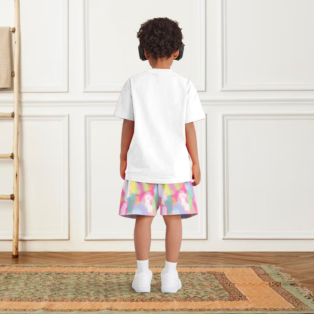 T-shirt et short personnalisés pour enfant, spécial Pâques