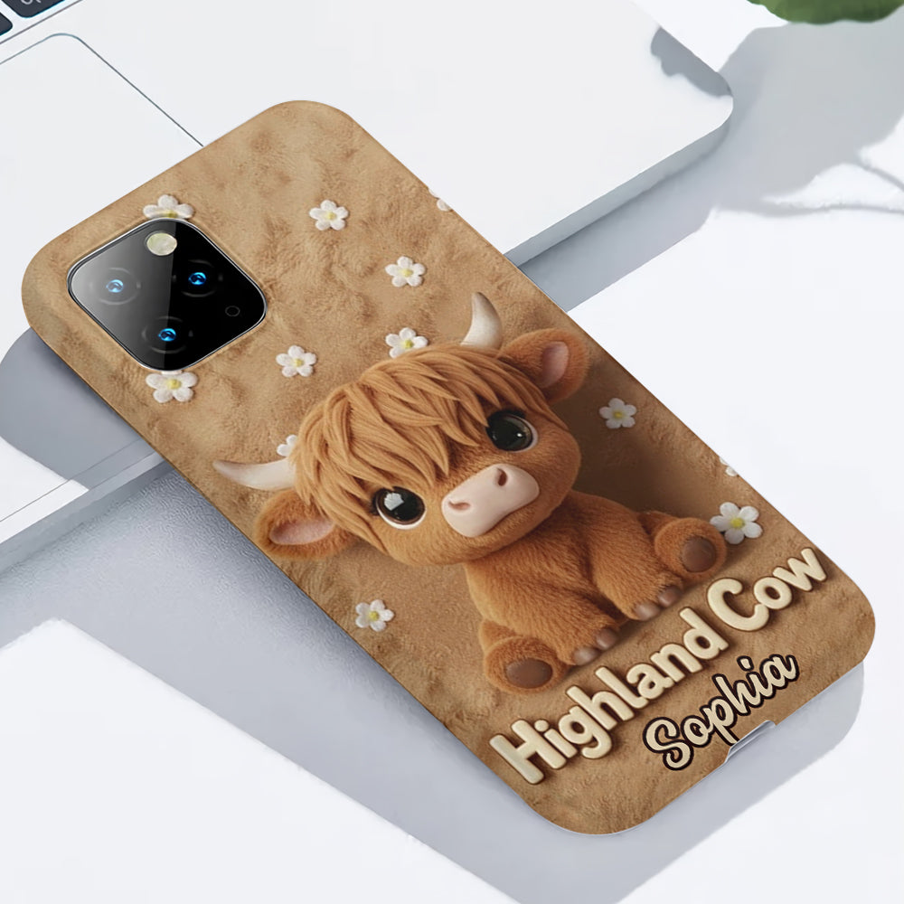 Just A Girl Who Loves Highland Cows - Personalized Highland Cow Full Print Phone Case