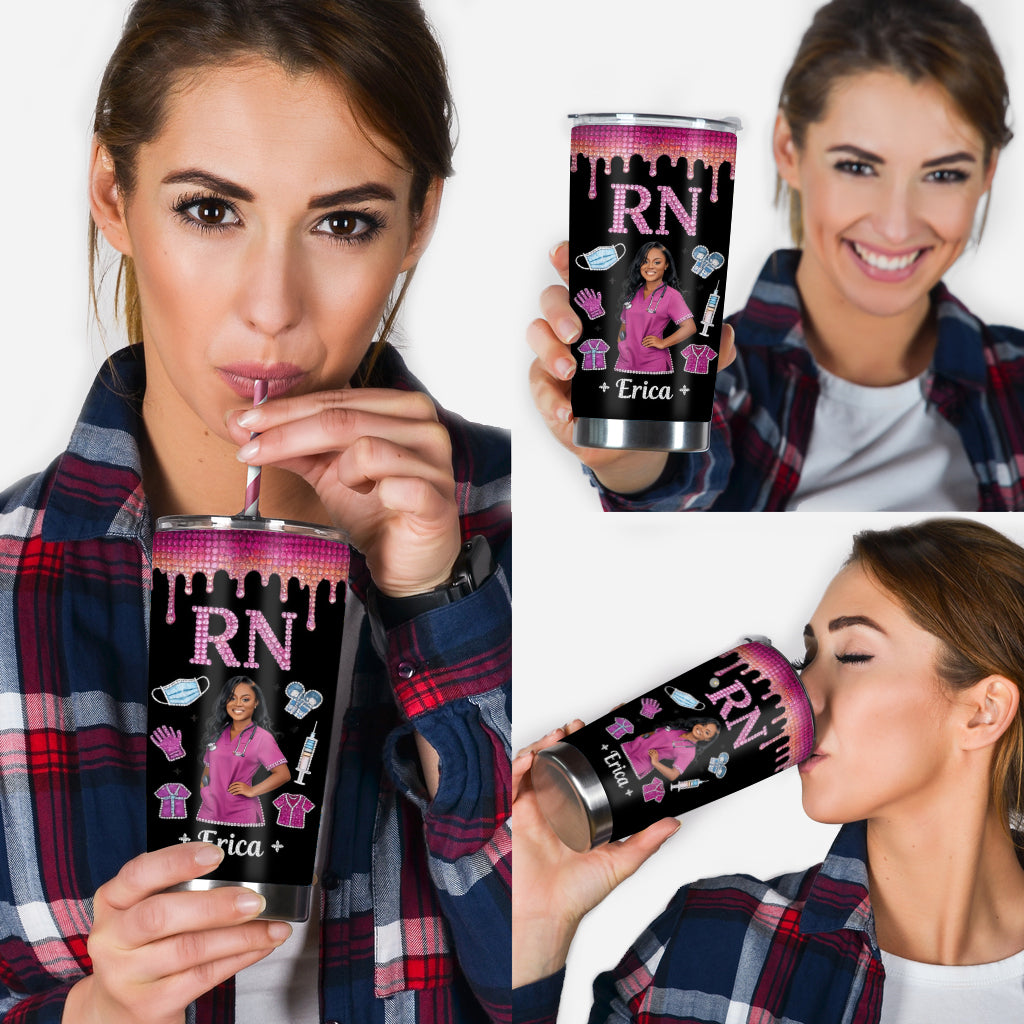 Custom Any Photo Gift For Nurse - Personalized Nurse Tumbler