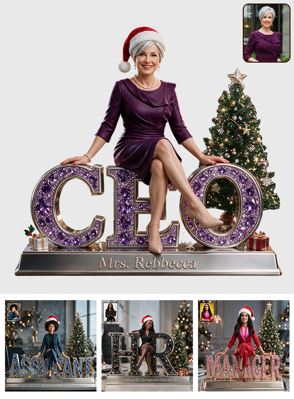 Christmas Gift For Co-worker - Personalized Colleague 3D Plaque