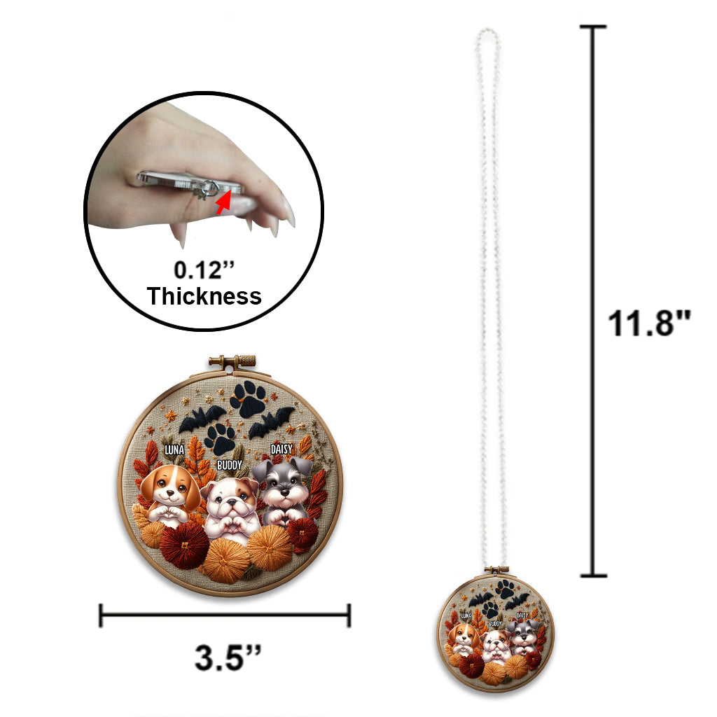 Tis The Season - Personalized Dog Car Ornament