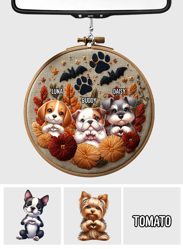 Tis The Season - Personalized Dog Car Ornament