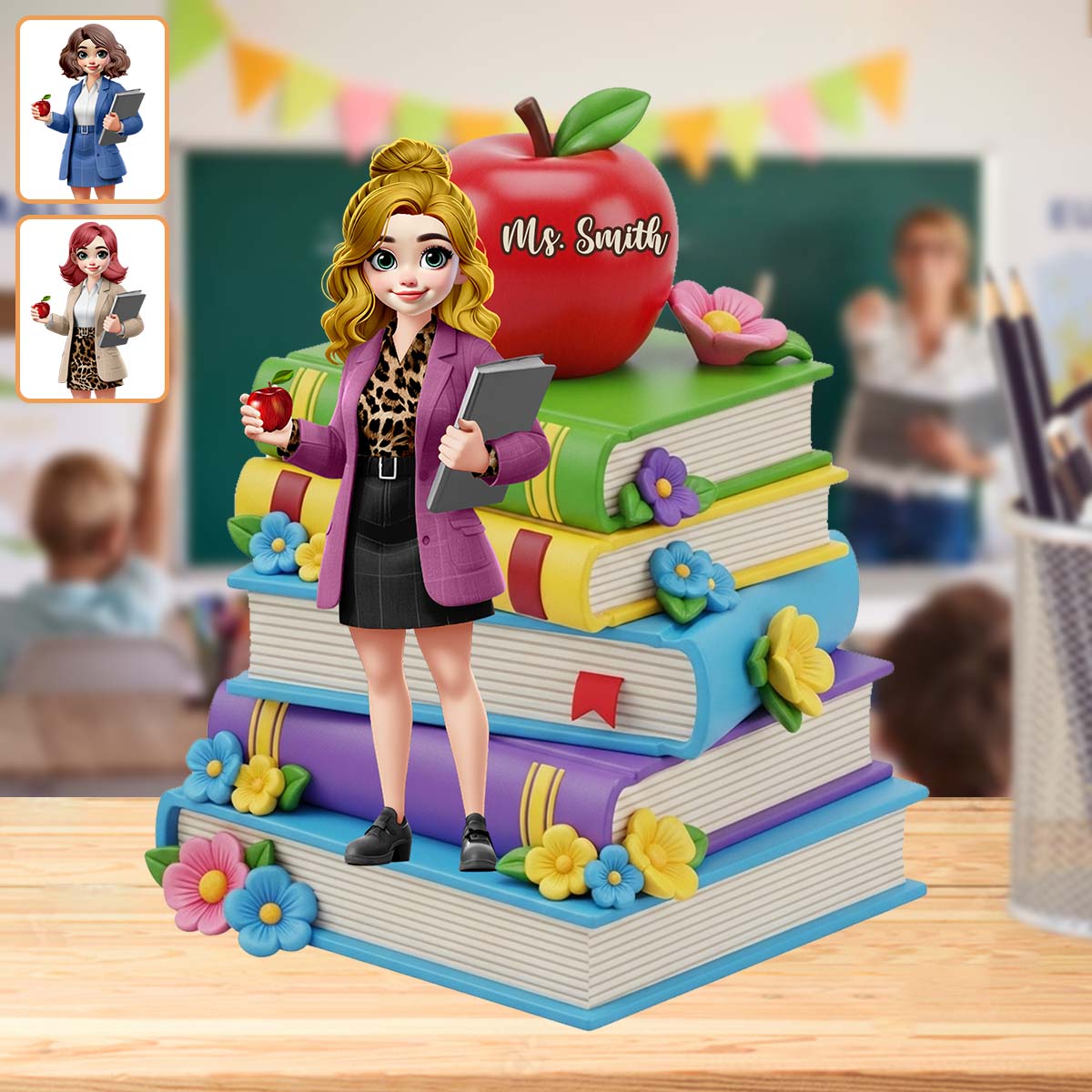 Love Being A Teacher - Personalized Teacher Custom Shaped Acrylic Plaque