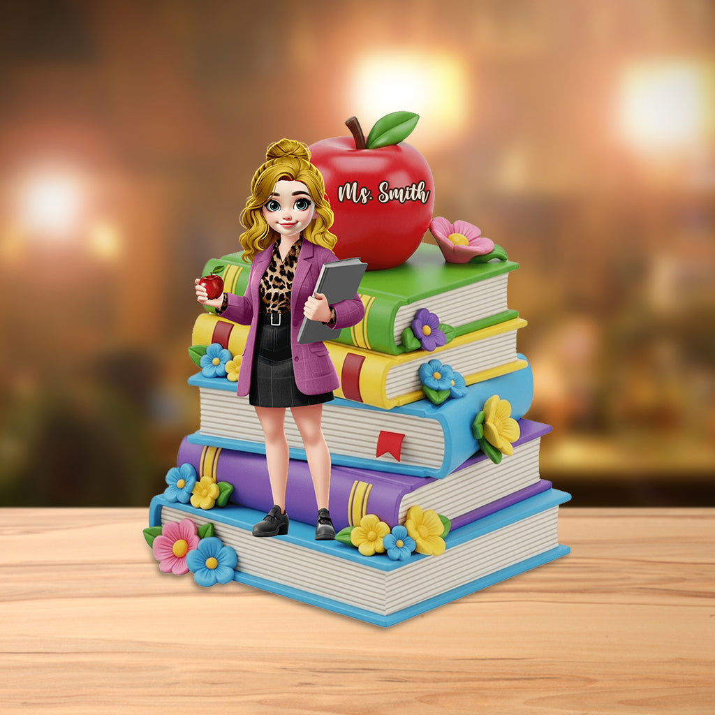 Love Being A Teacher - Personalized Teacher Custom Shaped Acrylic Plaque