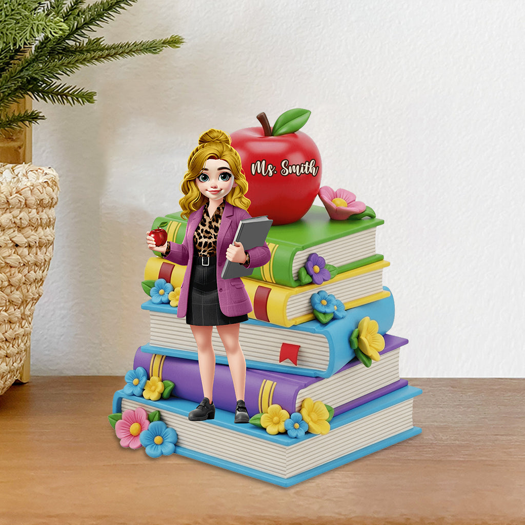 Love Being A Teacher - Personalized Teacher Custom Shaped Acrylic Plaque