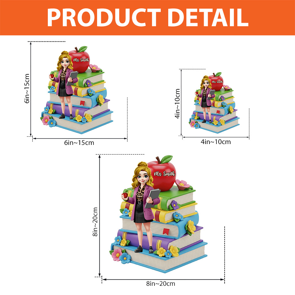 Love Being A Teacher - Personalized Teacher Custom Shaped Acrylic Plaque