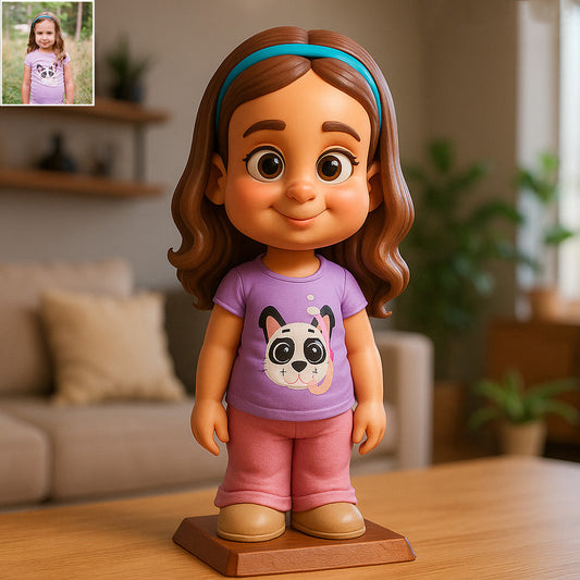 Funny Gift Cartoonish Exaggerated Mascot Style - Personalized Kid Custom Shaped Acrylic Plaque